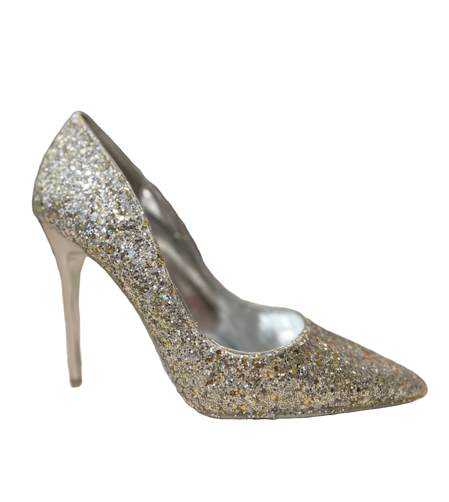 Decollete' Glitter Argento