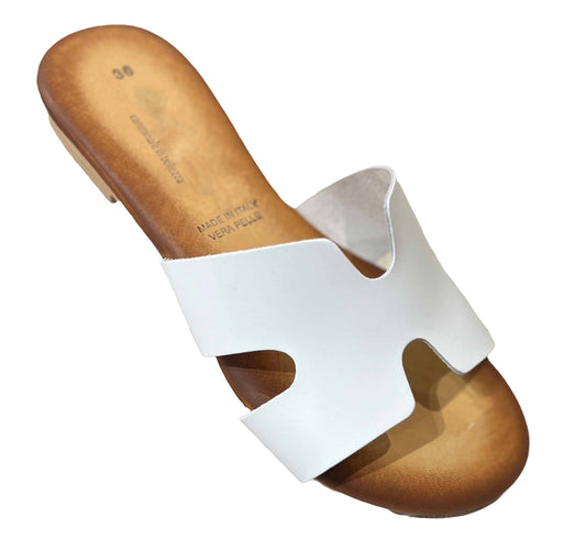 Ciabattine fascia in Pelle